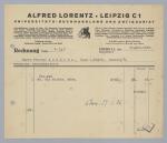 Vorschaubild von Alfred Lorentz, Universitäts-Buchhandlung und Antiquariat, Leipzig