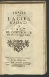 Vorschaubild von Traité Sur L'Acier D'Alsace Ou L'Art De Convertir Le Fer De Fonte En Acier