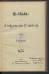 Vorschaubild von Geschichte der Kirchgemeinde Steinkirch