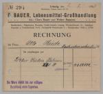Vorschaubild von C. Bauer, Lebensmittel-Großhandlung, Inh. Clara Bauer und Walter Rupnow, Leipzig