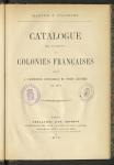 Vorschaubild von Catalogue des produits des colonies Françaises