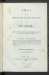 Vorschaubild von Memoir on the physical and political geography of New Granada