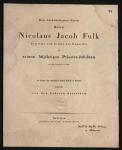 Vorschaubild von Dem hochwürdigsten Herrn Nicolaus Jacob Fulk Capitular und Senior des Domstifts zu seinem 50jährigen Priester-Jubiläum am 29. September 1827 im Namen der vereinigten kathol. Schule in Budissin dargebracht von den Lehrern derselben