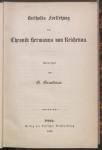 Vorschaubild von Bertholds Fortsetzung der Chronik Hermanns von Reichenau