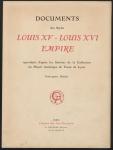 Vorschaubild von Documents des styles Louis XV - Louis XVI Empire