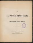Vorschaubild von Die Albwasser-Versorgung im Königreich Württemberg