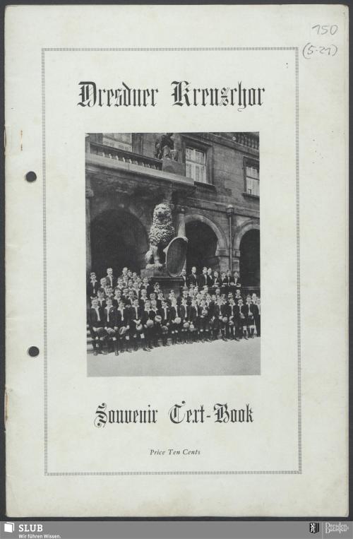 Vorschaubild von Gems of choir songs sung by the Dresden Boys' Choir
