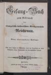 Vorschaubild von Gesang-Buch zum Gebrauch der evangelisch-lutherischen Kirchgemeinde Reichenau