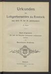 Vorschaubild von [Urkunden des Lohgerberamtes zu Rostock aus dem 15. bis 18. Jahrhundert]