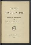 Vorschaubild von Eine neue Reformation