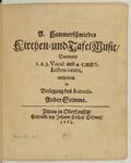 Vorschaubild von A. Hammerschmiedts Kirchen- und Tafel Music