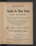 Vorschaubild von Hare’s guide to San José and vicinity, for tourists and new settlers ...