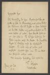Vorschaubild von Brief an Wilhelm Rust von Friedrich Hegar vom 28. Juli