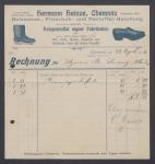 Vorschaubild von Hermann Heinze, Chemnitz, Holzschuh-, Filzschuh- und Pantoffel-Handlung