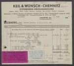 Vorschaubild von Keil & Wünsch, Chemnitz, Eisenwaren-Grosshandlung
