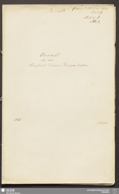 Vorschaubild von Bericht über den Churfürst-Johann-Georgen-Stolln - 18.7208 4.