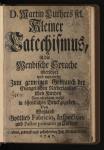 Vorschaubild von D. Martin Luthers sel. Kleiner Catechismus