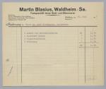 Vorschaubild von Martin Blasius, Fachgeschäft feiner Stahl- und Silberwaren, Waldheim