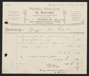Vorschaubild von Möbel-Magazin H. Schubel, Tapezierer-Innungsmeister und Dekorateur, Dresden-A.