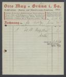 Vorschaubild von Otto May, Grüna i. Sa., Buchbinderei, Papier- und Schreibwaren-Handlung