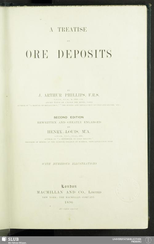 Vorschaubild von A treatise on ore deposits