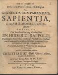 Vorschaubild von Dissertatio Philosophico-Philologica De Gignenda Comparandaq[ue] Sapientia