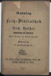 Vorschaubild von Katalog zur Leih-Bibliothek von Rich. Rother