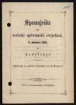 Vorschaubild von Spomnjeńka na serbski spěwanski swjedźeń, 9. oktobera 1861 w Budyšinje