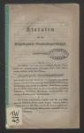 Vorschaubild von Statuten für die Erzgebirgische Eisenbahngesellschaft