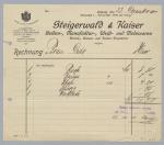 Vorschaubild von Steigerwald & Kaiser, Seiden-, Manufaktur-, Weiß- und Modewaren, Leipzig