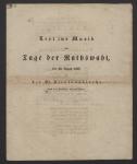 Vorschaubild von Text zur Musik am Tage der Rathswahl den 30. August 1830 in der St. Nicolauskirche