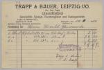 Vorschaubild von Trapp & Bauer, Leipzig-Vo., Inh.: Otto Trapp, Glasschleiferei