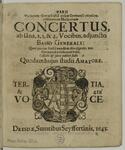 Vorschaubild von Varii variorum tàm in Italiâ quàm Germaniâ excellentissimorum musicorum Concertus