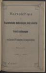 Vorschaubild von Verzeichnis der Kupferstiche, Radierungen, Holzschnitte und Handzeichnungen der von Gersdorff-Weichaschen Stiftungsbibliothek zu Bautzen