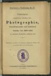 Vorschaubild von Verzeichniss sämmtlicher Schriften über Photographie, Photolithographie und Lichtdruck