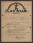 Vorschaubild von W. u. H. Missbach, Leipzig, Buchstaben- u. Firmenschilder-Fabrik