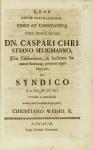 Vorschaubild von Amicae Gratulationis Fides Ac Constantia Viro Nobilissimo Dn. Caspari Christiano Seligmanno, ... nunc Syndico