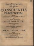 Vorschaubild von Christiani Weisii, Oratio De Conscientia Praeceptorum