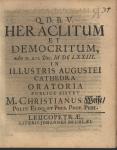 Vorschaubild von Heraclitum Et Democritum