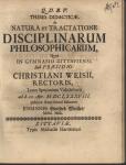 Vorschaubild von Theses Didacticae, de Natura Et Tractatione Disciplinarum Philosophicarum