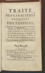 Vorschaubild von Traité Des Caractères Extérieurs Des Fossiles