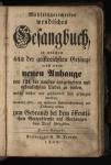 Vorschaubild von Wohleingerichtetes wendisches Gesangbuch