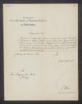Vorschaubild von Brief über die Ernennung Reichs zum auswärtigen Mitglied in der mathematischen Classe Königlichen Societät der Wissenschaften zu Göttingen - XVII 486 4. (15,2)