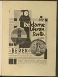 Die Reklameuhren in Berlin vermietet Berek / Ganzsäulen