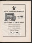 Neueste Patent-Schnellschneidemaschine "Optima" Mansfeld