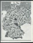 Große deutsche Landkarte mit den Reichsautobahnen