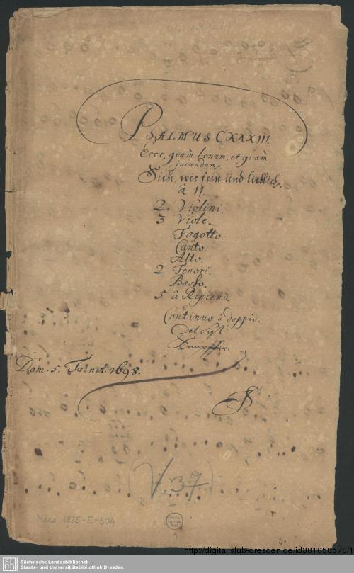 Vorschaubild von Ecce quam bonum - Mus.1825-E-504