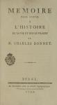 Memoire Pour Servir À L'histoire De La Vie Et Des Ouvrages De M. Charles Bonnet