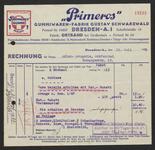 Vorschaubild von "Primeros" Gummiwaren-Fabrik Gustav Schwarzwald, Dresden-A., Fabrik: Ortrand bei Großenhain
