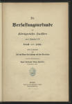 Die Verfassungsurkunde des Königreichs Sachsen vom 4. September 1831